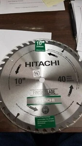 Hitachi 10" Sägeblätter, 40 Zähne Hartmetall Zähne, 5/8" Mittelloch NEU - Bild 1 von 1