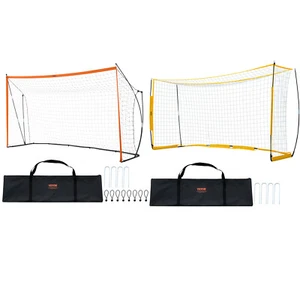 12 ft x 6 ft Portable Soccer Goal Kids Soccer Net Carry Bag Backyard Training - Picture 1 of 26