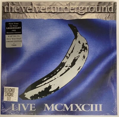 VELVET UNDERGROUND LIVE MCMXCIII VINYL 4LP DEEP BLUE LTD ED RSD 1992 REUNION - Image 1 of 2