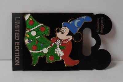 Disney Pin WDI Sorcerer Mickey - Mickey & Friends Christmas Tree Puzzle LE300 - Image 1 of 3