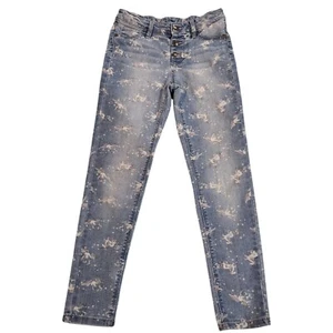 Jumping Beans Girls Adjustable Waist Unicorn Denim Jeans Size 10 - Picture 1 of 8
