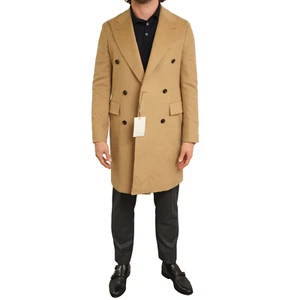 Herren Suitsupply Mantel 100% Baby Kamelhaar Braun Breecker UK/US34 EU44 S378 - Bild 1 von 9