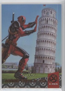 2018 Fleer Ultra Marvel X-Men Around the World Rainbow Foil Deadpool #DAW8 07hl