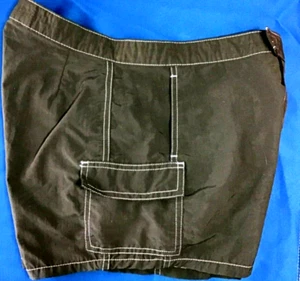 PARIS BLUES GIRLS BOARD  SHORTS SIZE 11 JUNIOR 100% NYLON GRAY EUC - Picture 1 of 3