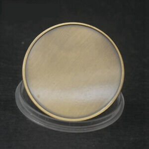 Blank Brass Challenge Coin Commemorative Collection Laser Engravable