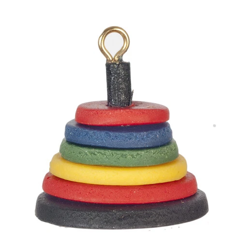 Dolls House Nursery Accessory Wooden Toy Rings 121. Classics