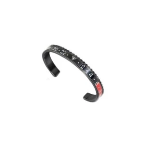 Speedometer Official Rolex Bezel Style Bangle Bracelet Black/Red. Italian Made - Picture 1 of 3