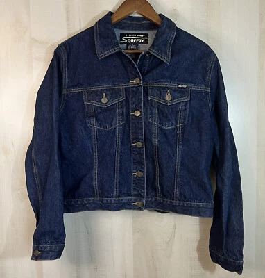 Stephen Hardy Squeeze Jacket Womens Size XL Blue Denim Jean Button up - Image 1 of 4