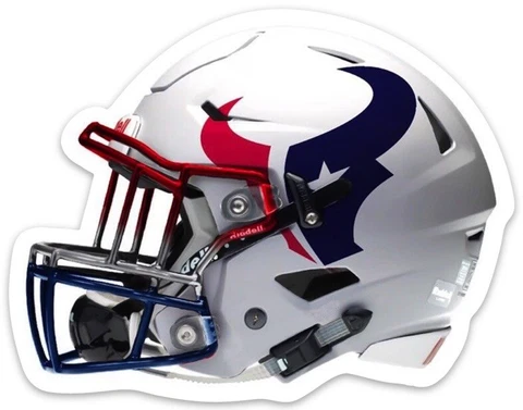 Houston Texans Helmet w/ Texas Bull Logo type Die-Cut MAGNET Cover