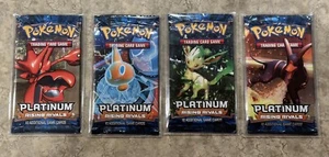 4 Pacchetti Booster Pokemon Platinum Rising Rivals Sigillati non pesati - Art Set - Foto 1 di 2