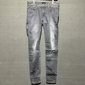 Hudson Krista Super Skinny schwarz Skinny Jeans Größe 27 Leibhöhe 7,5" Used-Look - Bild 1 von 8