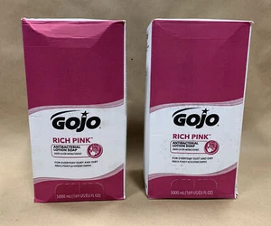 2x GOJO 7520 RICH PINK Antibacterial Lotion Soap 5000ml PRO TDX Refills - Picture 1 of 6