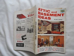 1959-ATTIC AND BASEMENT IDEAS-A FAWCETT HOW-TO BOOK-#420 JOHN L.SPRINGER - Imagen 1 de 1