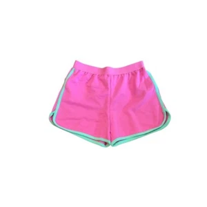 10 Disney Princess Girls Youth Pink Shorts Pull On Green Trim - Picture 1 of 8