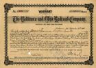 Baltimore and Ohio Railroad Co. signed by Trustee for James Fenimore Cooper - St