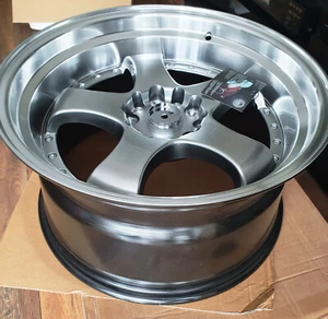 FORZZA FLAMBER LU002 Japan Racing Style 9,5X18 5X114,3/120 ET20 74,1 Hyper Black - Picture 1 of 23