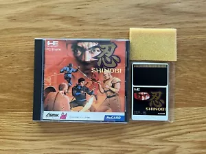 Shinobi JPN PC Engine SuperGrafx Turbo Duo GT Sega Arcade Classic! - Picture 1 of 21