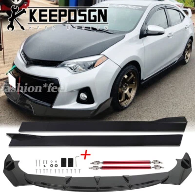 Спойлер спойлер кромки переднего бампера для Toyota Corolla im хэтчбек боковые юбки BK - Изображение 1 из 4