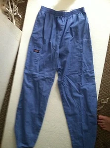 CHEROKKE WORKWEAR LIGHT BLUE SCRUB PANTS SZ S - Picture 1 of 3