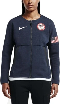 Chaqueta Nike Mujer Equipo EE. UU. 2016 Juegos Olímpicos Cremallera Completa Talla Mediana Foto 1 de 4