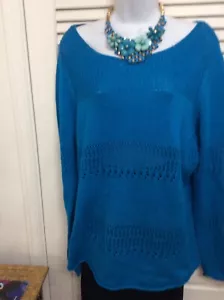 Suéter Tejido Cabujón Azul CHELSEA & THEODORE Talla XL - Imagen 1 de 5