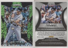 2019 Panini Prizm Tier III Lime Green Donut Circle /199 Wade Boggs #204 HOF