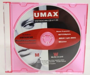 Software de programa de computadora UMAX Vistascan CD V1.08 Netcomplete Mac/Win 1997 - Imagen 1 de 1
