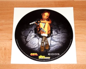 1999 Tomb Raider II starring Lara Croft Playstation 1 Console Vintage Sticker  - Picture 1 of 5