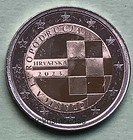 Kroatien 2 Euro Gedenkmünze 2023 Euroeinführung Croatia commemorative coin