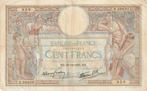 💵 Billete - Francia - 100 Francos - 1937 - Imagen 1 de 3