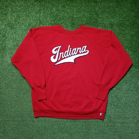Vintage Indiana University IU Hoosiers  Crewneck Sweatshirt Size L Logo 7 Cover