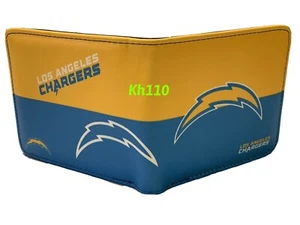 NFL Los Angeles Chargers Men's Printed Logo Bi-Fold Wallet - Picture 1 of 5