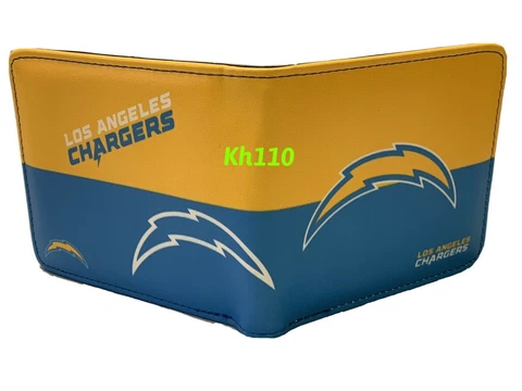 NFL Los Angeles Chargers Men's Printed Logo Bi-Fold Wallet Cover