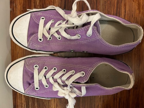 Converse All Star Chuck Taylors Viola Confetti Basse Ragazze Tg 4 5