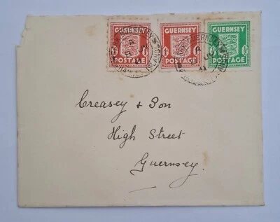 1941 Sark occupation stamps on cover see details - Image 1 of 2