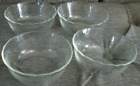 Pyrex 464 10oz 300ml Custard Cups Small Glass Bowls Scalloped Edge Set of 4 K25