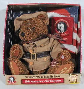 DANDEE 100th ANNIVERSARY TEDDY BEAR (ROOSEVELT) + AUDIO & READ ALONG BOOK NIB - Picture 1 of 20