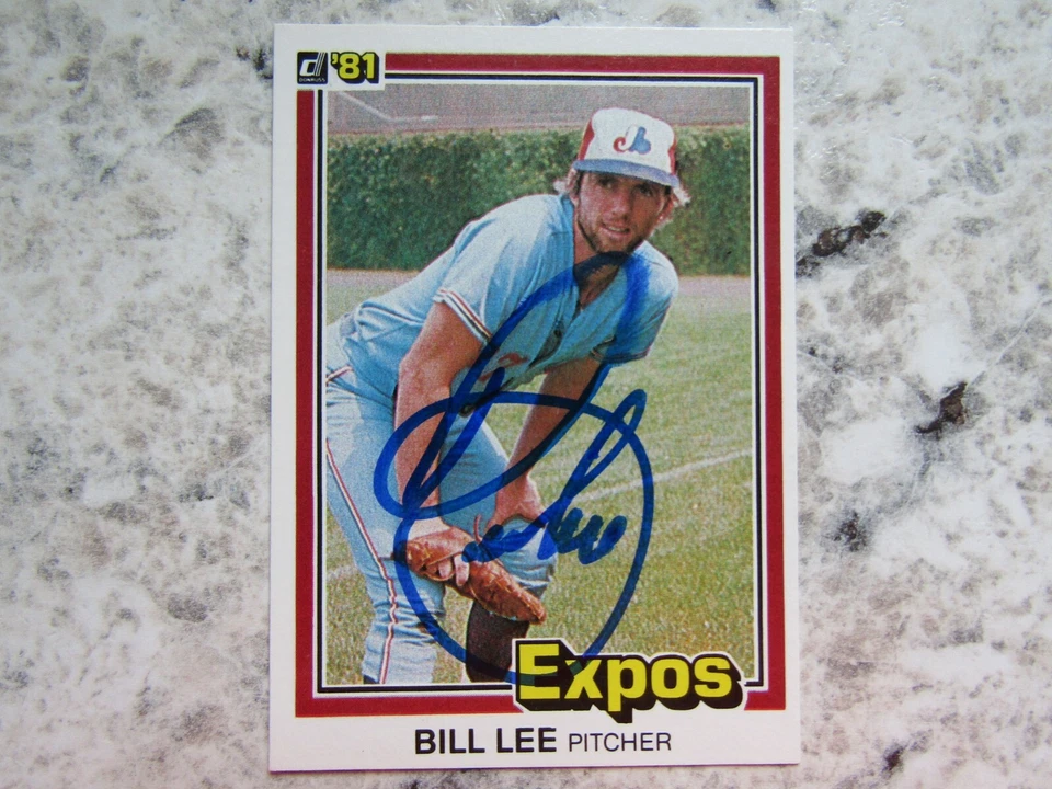 Expos Bill Lee Signed Autographed 1981 Donruss Mint - Image 1 of 1