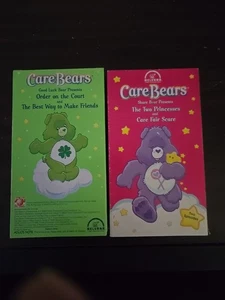 Care Bears Vhs Tape Lot Of Two Good Luck And Share Bear - Bild 1 von 2
