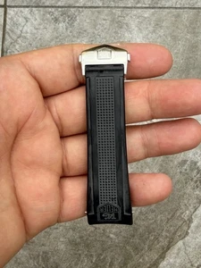 TAG Heuer 18 mm acero inoxidable hebilla de despliegue FC5036 para reloj Grand Carrera - Imagen 1 de 5