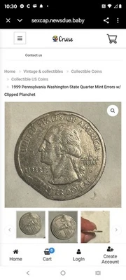 Extremely Rare 1999 Pennsylvania State Quarter Errors - Image 1 of 4