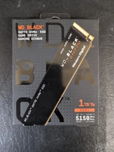 Western Digital WD_BLACK SN770 1TB M.2 NVMe Internal SSD (WDS100T3X0E), OBN, A2 - Afbeelding 1 van 2