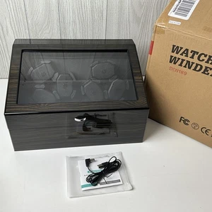 6+6 Automatik Uhrenbeweger + Display Box - 4 Modi - Klavierlack lackiert - Bild 1 von 9