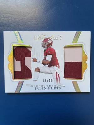 Jalen Hurts RC Flawless #20 Dual Patch /10 - Image 1 of 4