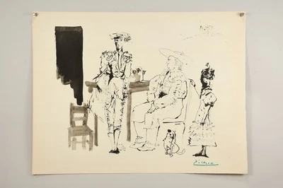 N94X21- Daniel Jacomet (1894-1966) nach Picasso Stempelsignatur Ex.1374/2000 - Bild 1 von 4