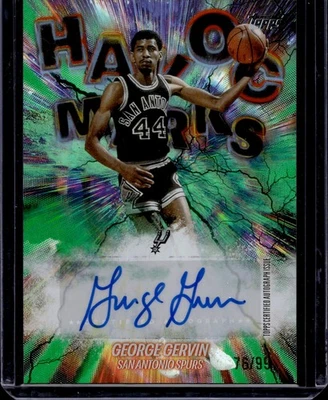 2025-26 Topps Havoc Marks Green Rainbow George Gervin 76/99 - Image 1 of 2