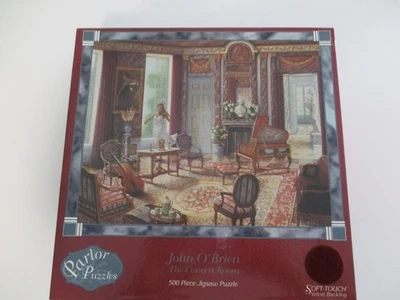 Vtg Jigsaw Parlor Puzzle John O'Brien The Concert Room 500pc 20x16 Velvet Back - Image 1 of 3