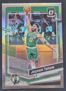 Tarjeta Prizm #140 Celtics Star 2023-24 Donruss Optic Jayson Tatum PLATA HOLO! - Imagen 1 de 2
