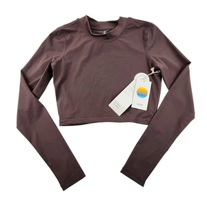 Vuori Dune bauchfreies Shirt Damen klein Langarm Sonnenunterstützung UPF 30 sportliches Oberteil - Bild 1 von 7