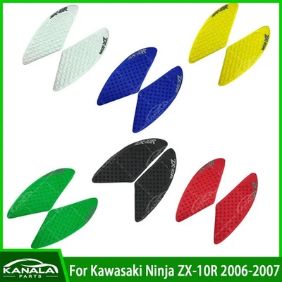 For Kawasaki Ninja ZX-10R 3D Tank Traction Pad Side Gas Knee Grip Protector New Foto 1 de 4